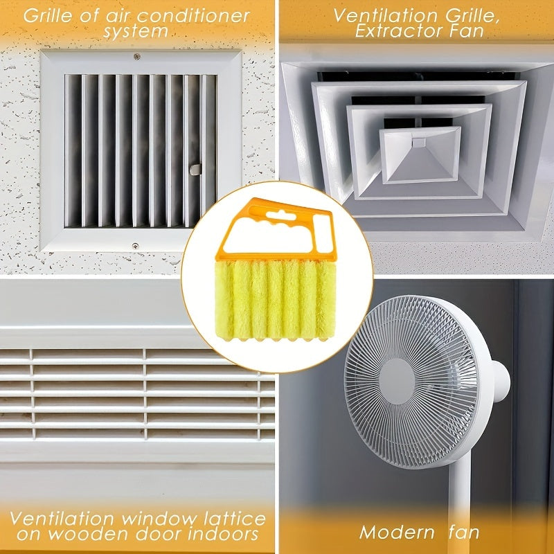 Microfiber Window & Blinds Cleaning Brush - Washable Dust Remover Tool for Windows, Blinds & Vent Cleaning