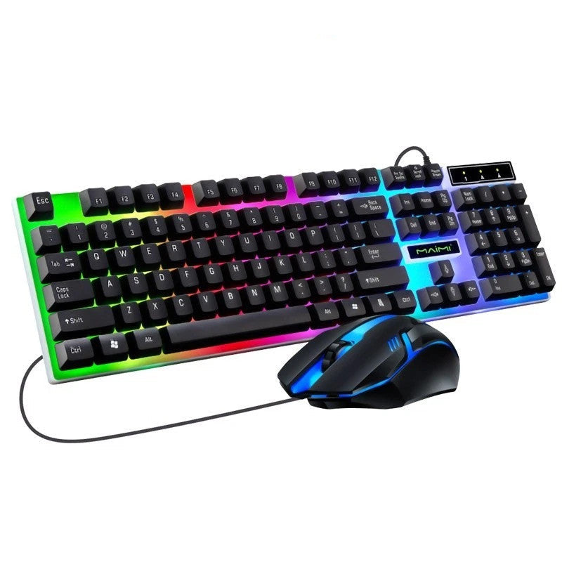 RGB Gaming Keyboard and Mouse Set USB LED for PC Laptop Console Computer