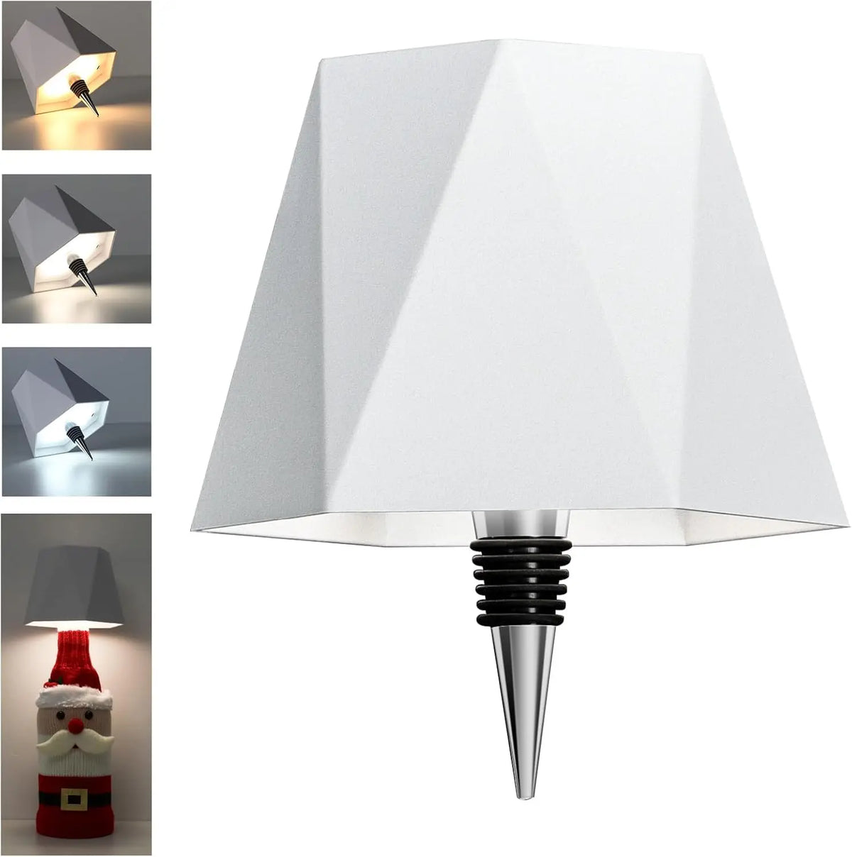 Wireless Wine Spirit Bottle Table Lamp Touch Control Light LED USB Cork Stopper