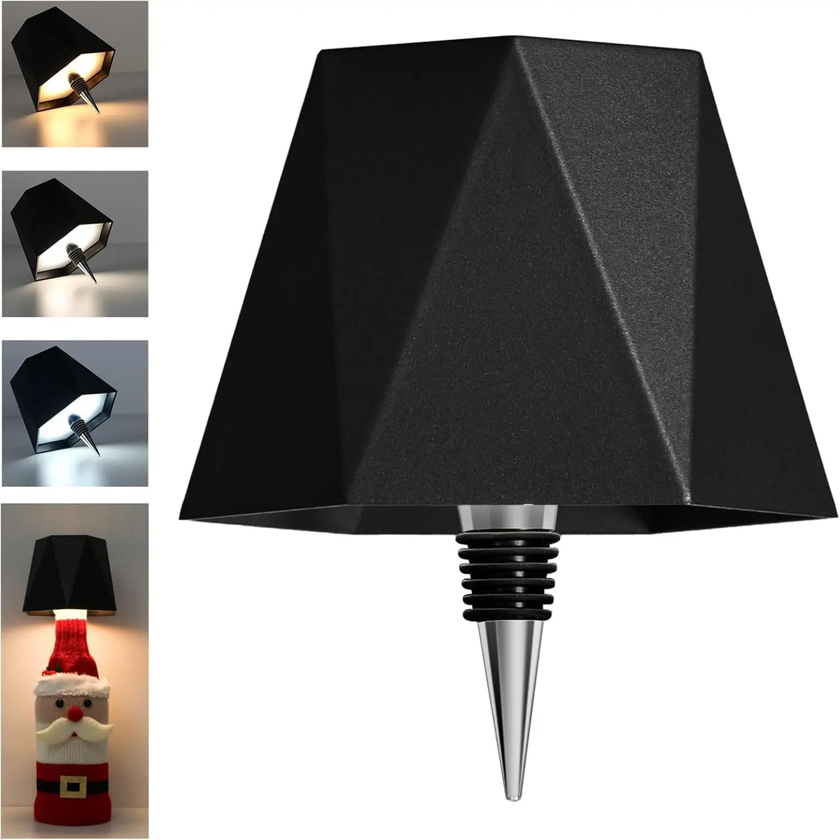 Wireless Wine Spirit Bottle Table Lamp Touch Control Light LED USB Cork Stopper