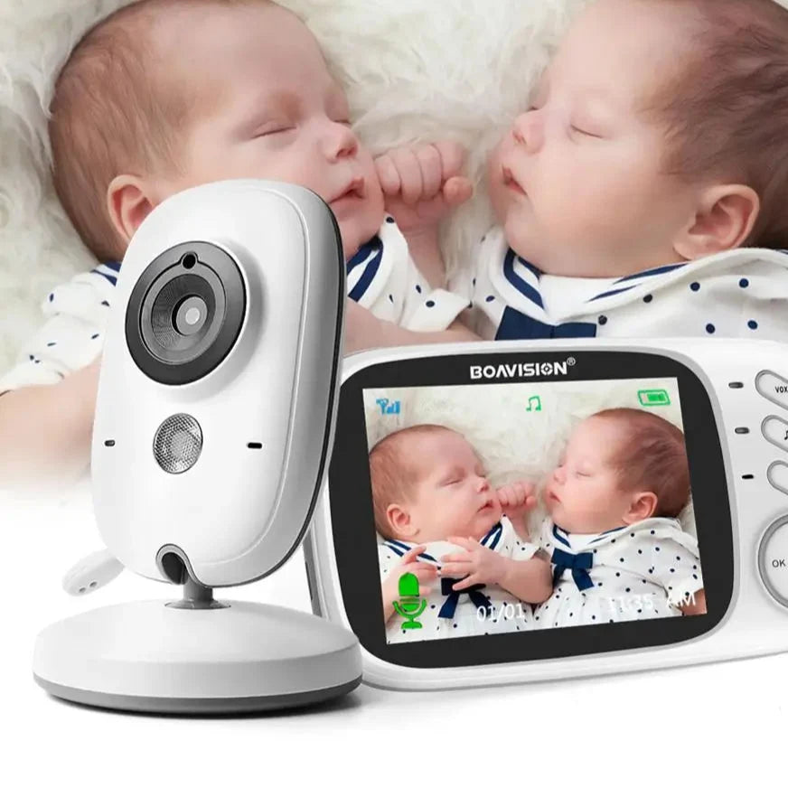 Wireless Video Baby Monitor with LCD Screen, Two-Way Audio, Night Vision & Temperature Monitoring