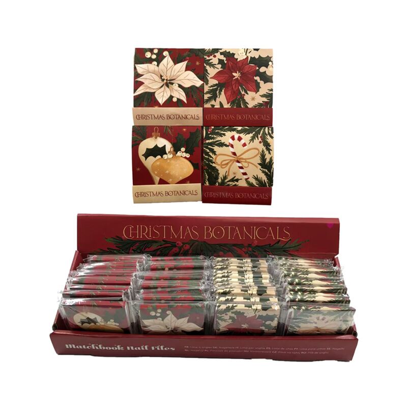 Nail File Matchbook - Christmas Botanicals