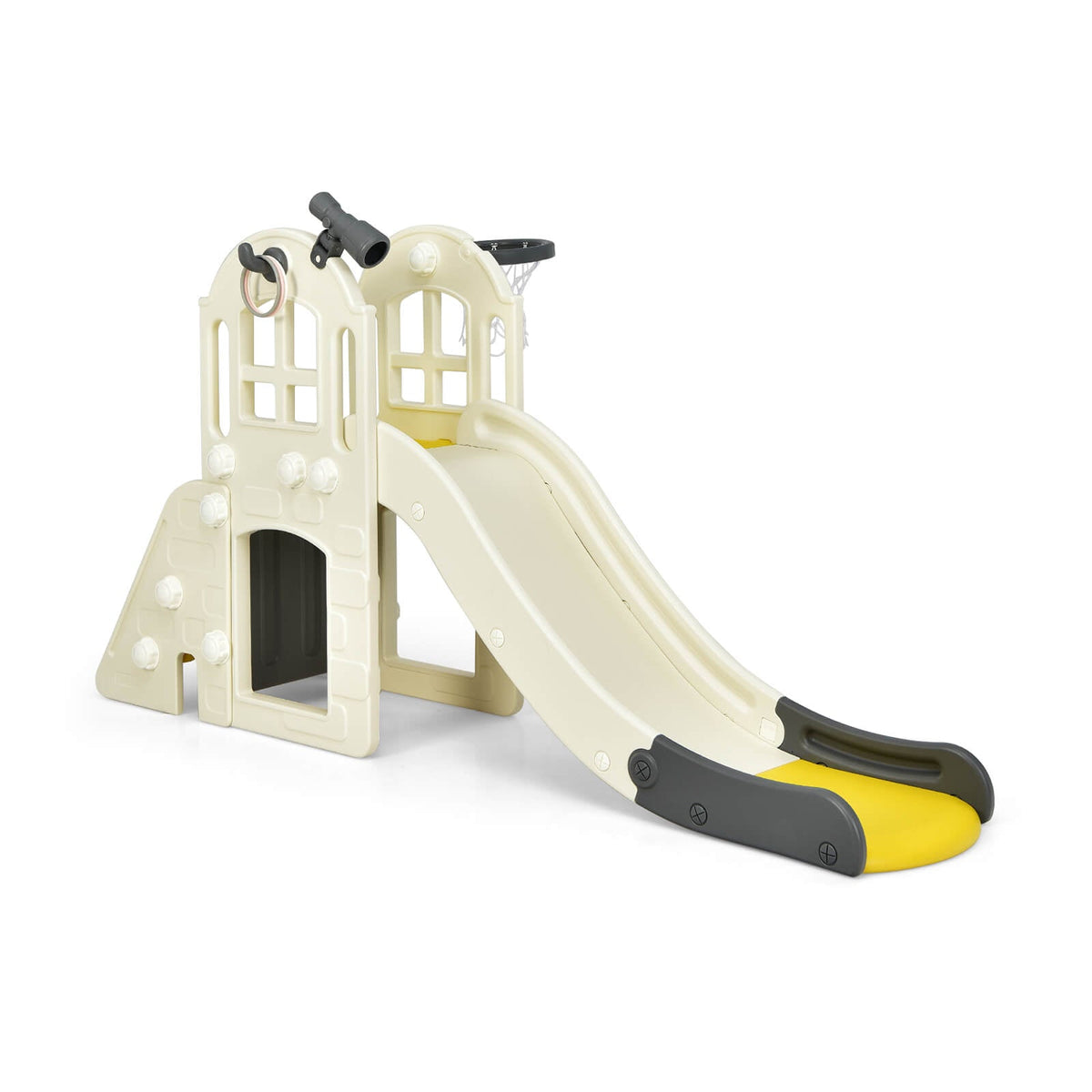 6-In-1 Toddler Climber Slide Playset-Blue