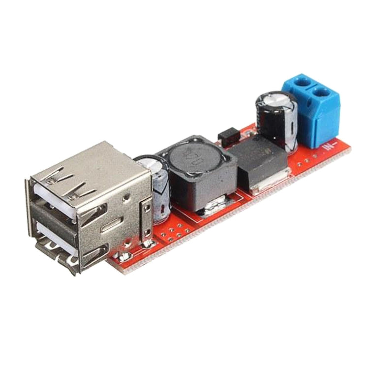 Dual USB DC-DC Step Down Power Module – 9V/12V/24V/36V to 5V 3A Converter