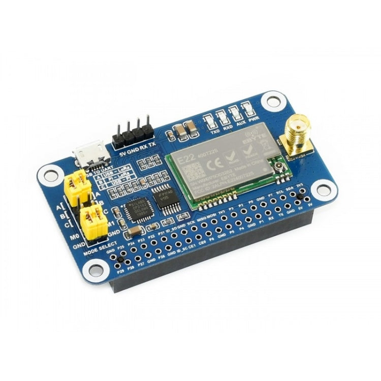 Waveshare LoRa HAT 433MHz for Raspberry Pi – SX1268, 5km Range (Europe/Asia/Africa)