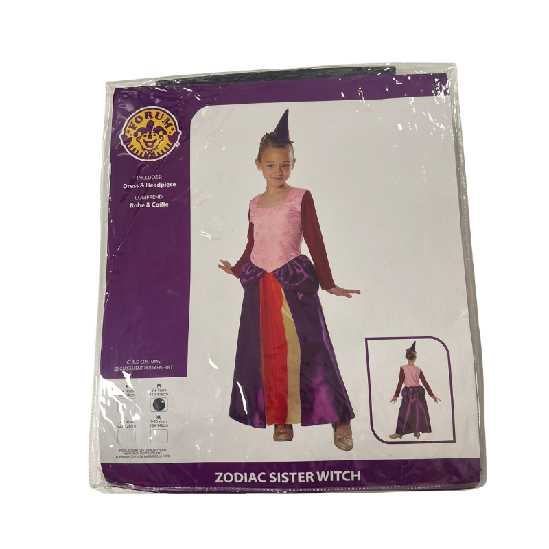 Zodiac Sister Witch Fancy Dress Costume | Age 5-6 | Medium