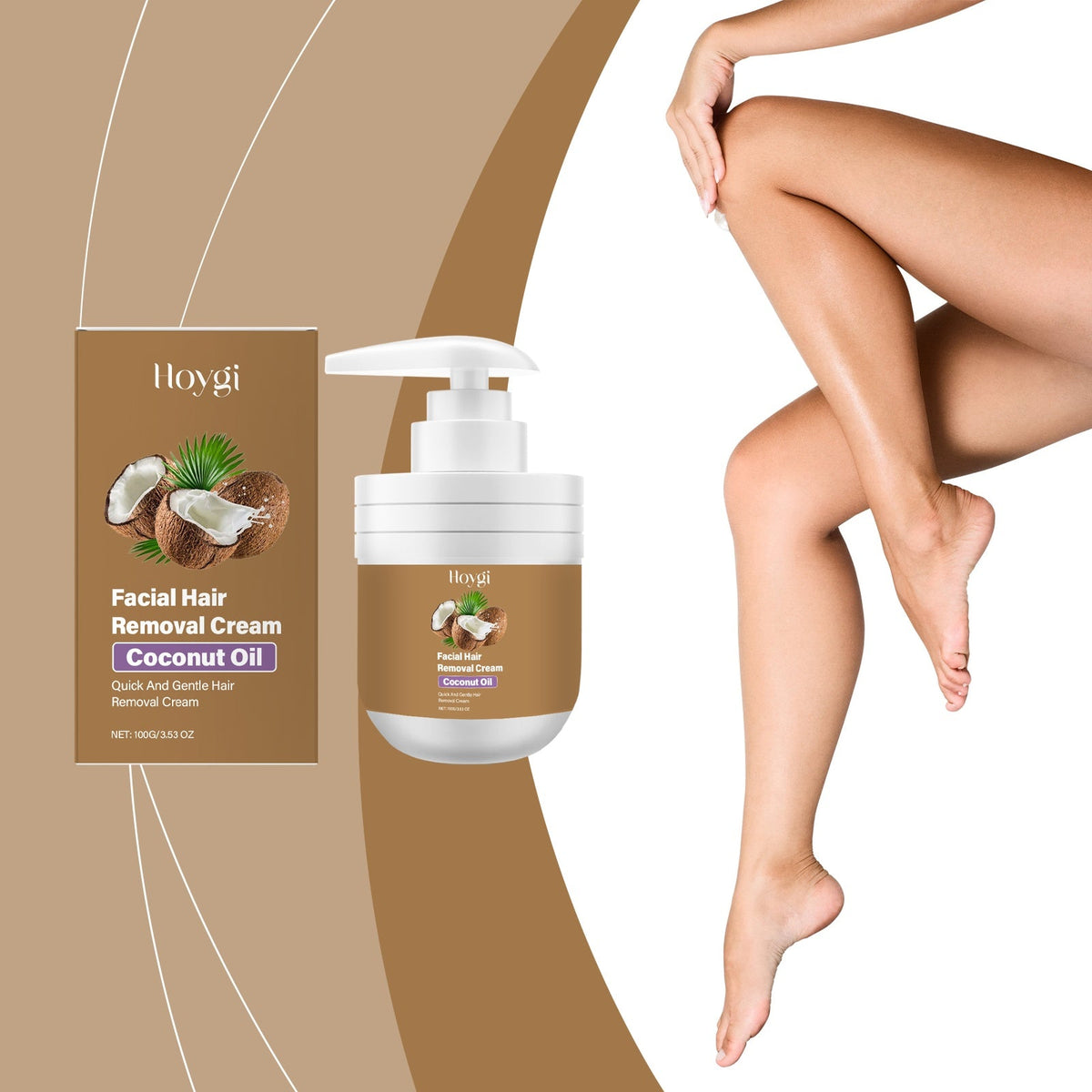 Coconut Gentle Facial Hair Removal Cream