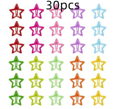 Candy Coloured Drip Stick Star Hair Clip