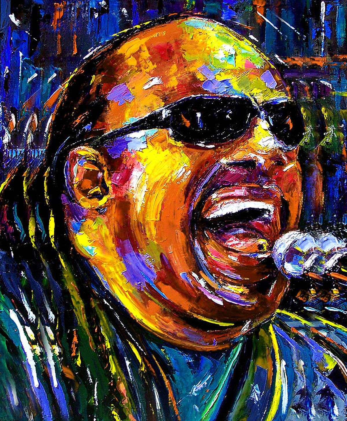 Stevie Wonder 45cm x 37.5cm Small Metal Sign
