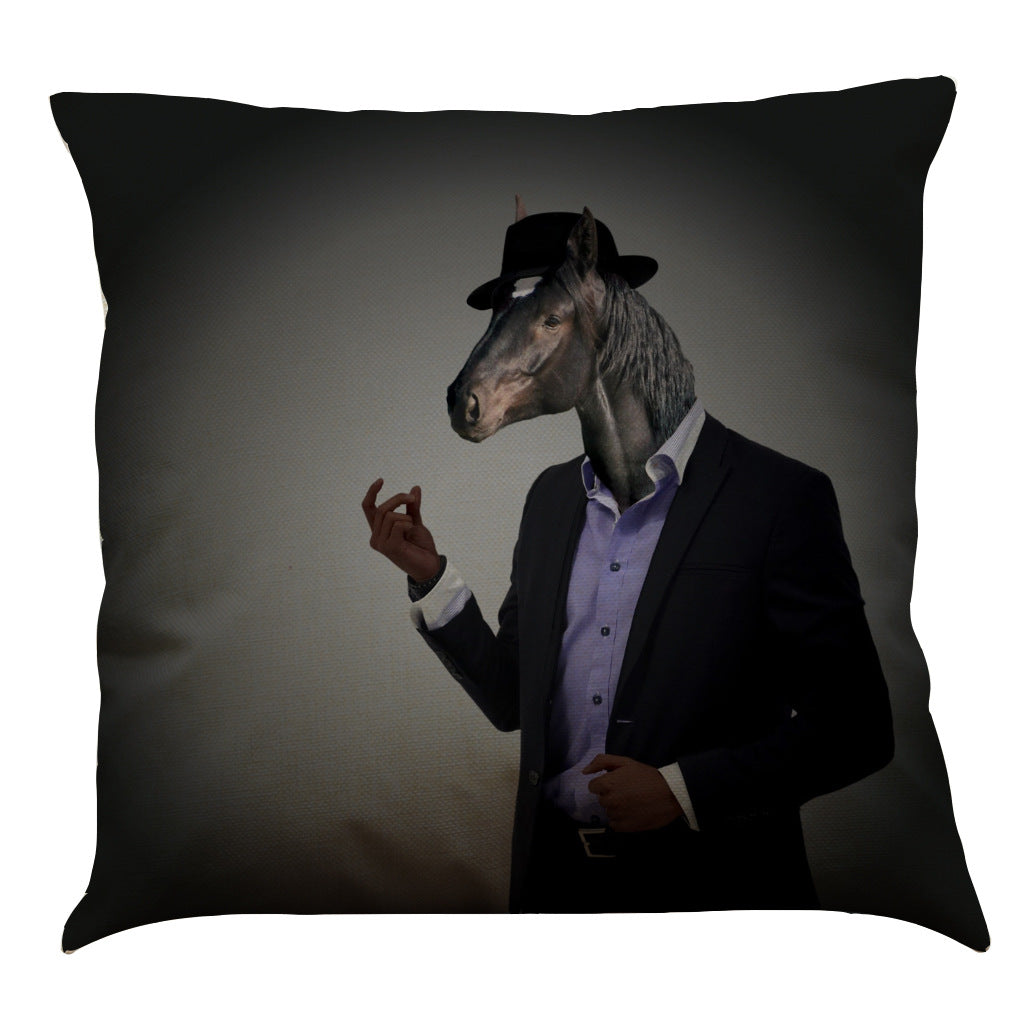 Creative Human Animal Cotton Linen Pillowcase
