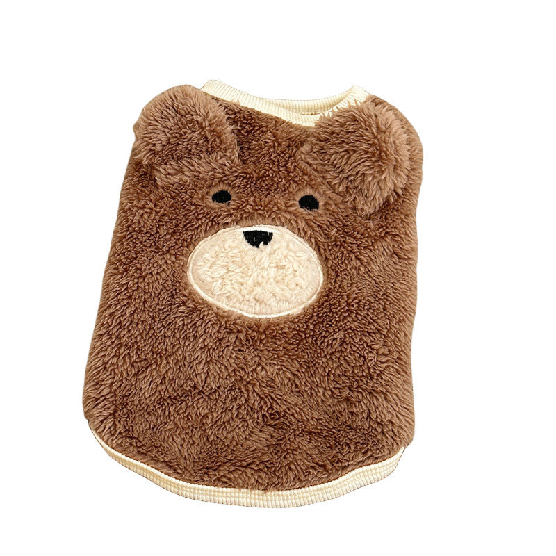 Winter Clothes Fleece-lined Warm Dog Cute Clothes