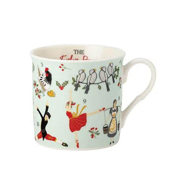Twelve Days of Christmas Mug Green