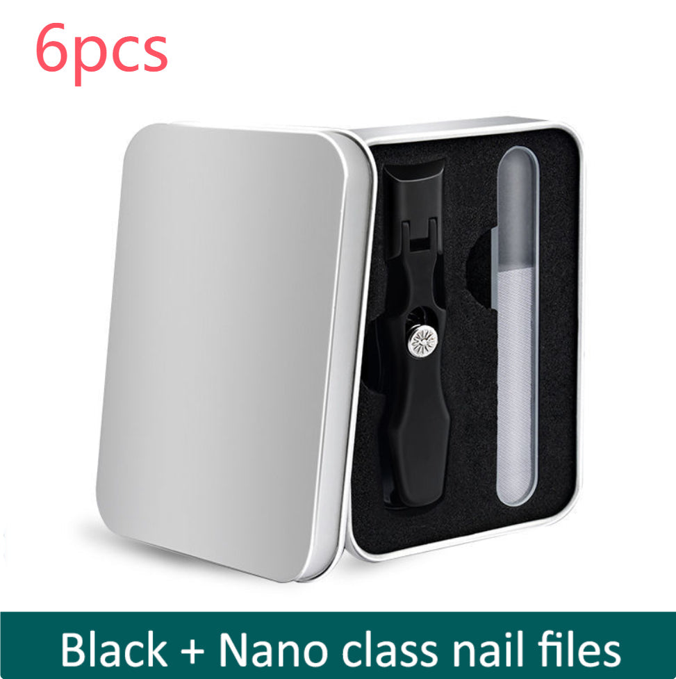 Splash Resistant Stainless Steel Nail Clippers With Large Openings
