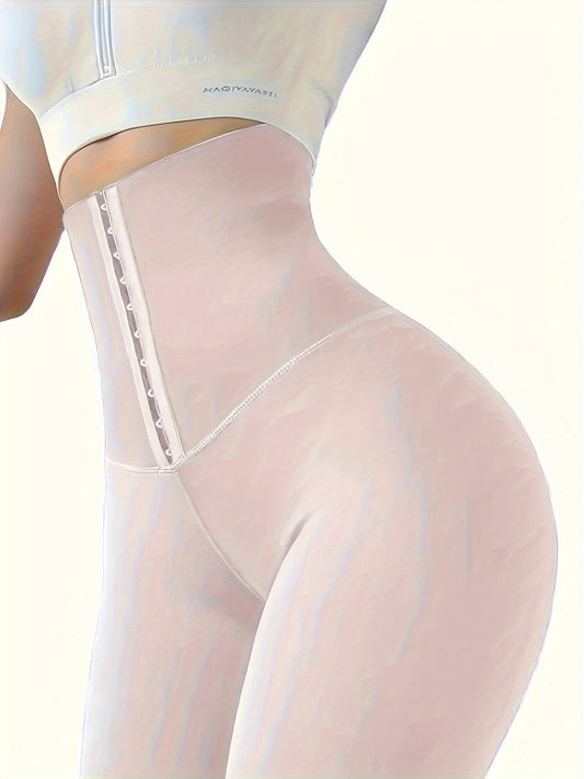 High-Waist Tummy Control Leggings | Butt Lifting, Double-Breasted Button Closure – Women's Shapewear