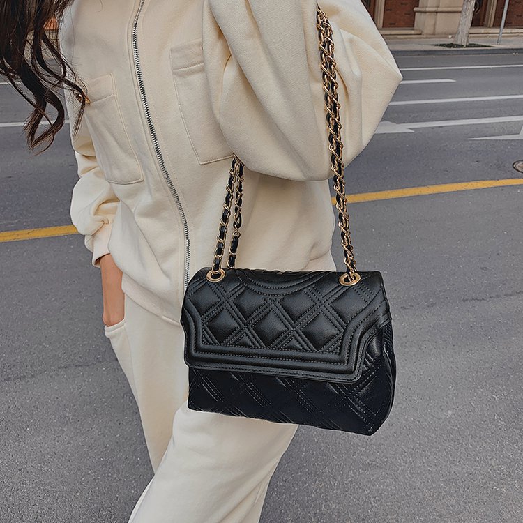 Cross-border Women's Bag Factory Direct Supply New TB Rhombus One-shoulder Crossbody Chain Women's Bag