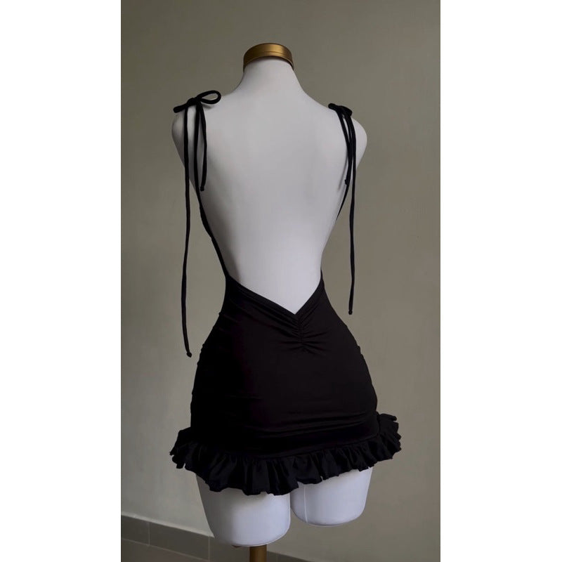 Summer Y2g Backless Lace-up Hot Girl Dress