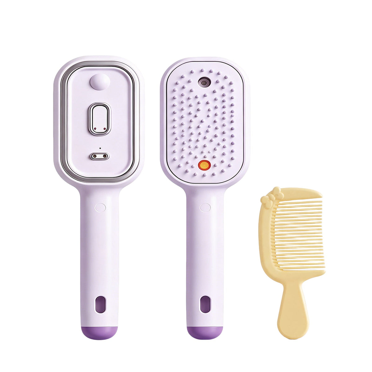 Electric Spray Airbag Beige Massage Brush Yellow Hairbrush Set