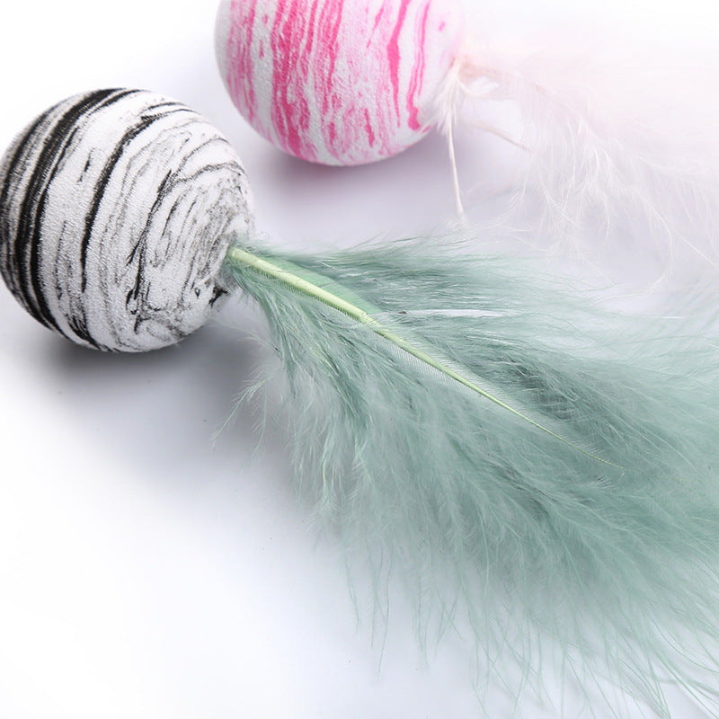 Cat-related Products Feather EVA Material Lightweight Foam Ball Throwing Toy