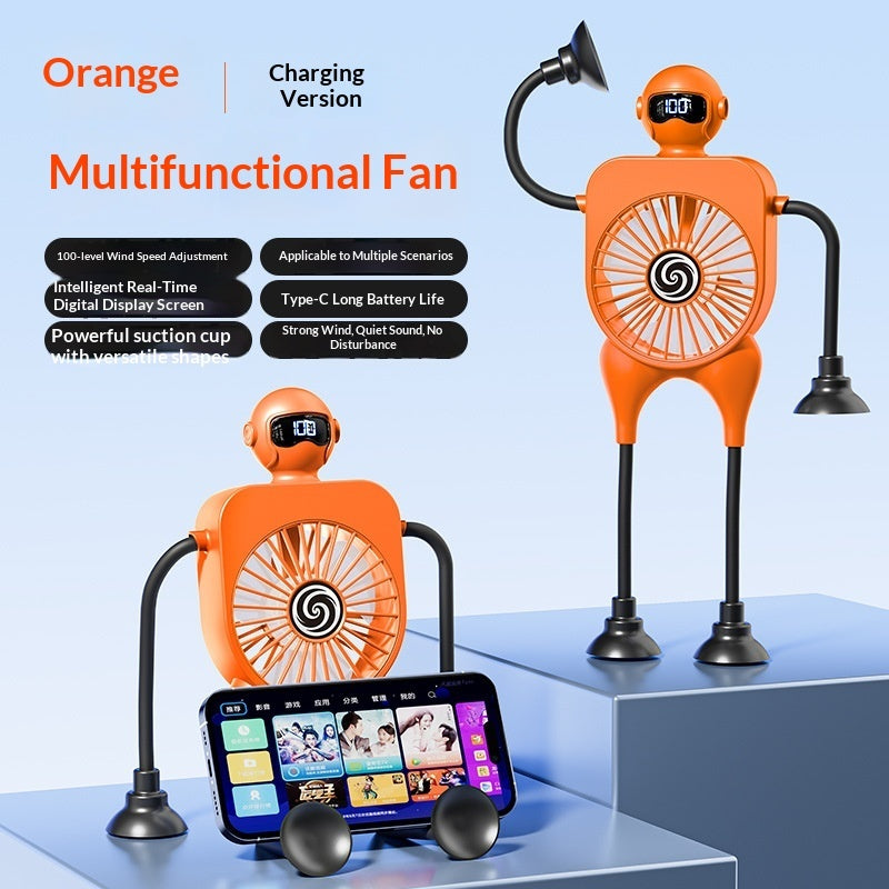 Versatile Robot With Suction-Cup Mini Fan