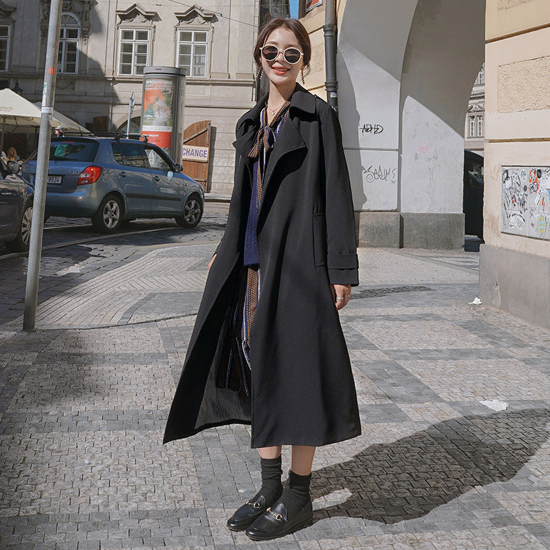 New Popular Long British Style Coat Jacket
