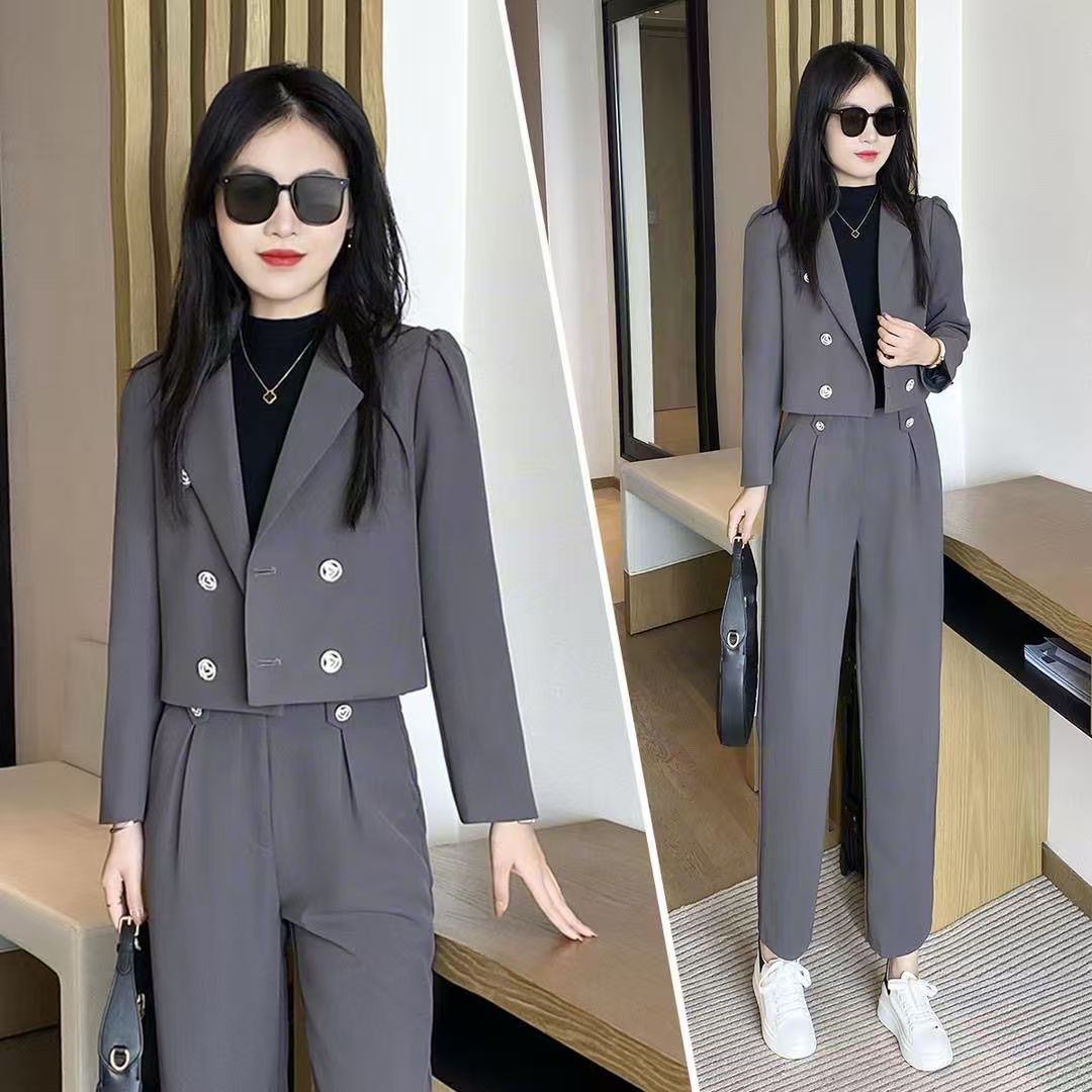 Suit Jacket Women's Long Sleeve Pants Suit