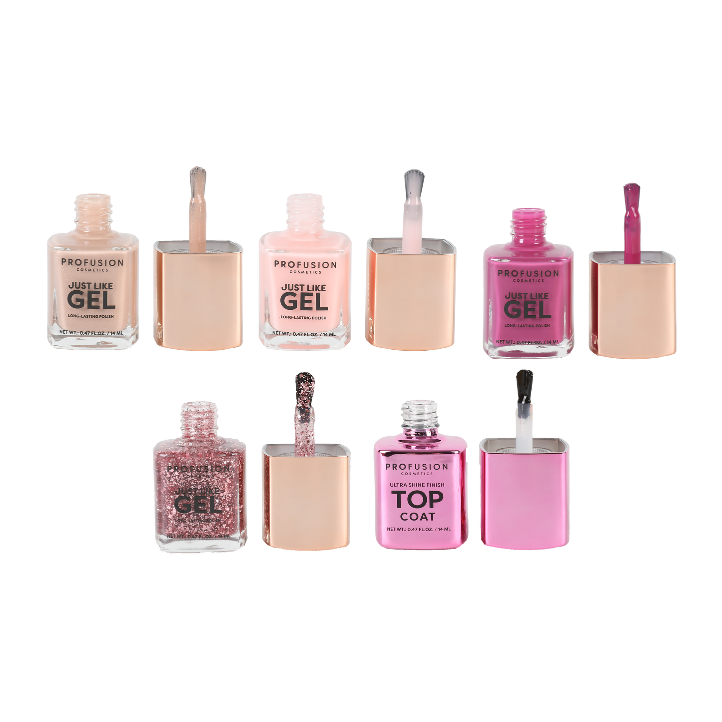 Set de esmaltes de uñas con efecto gel Shining Star