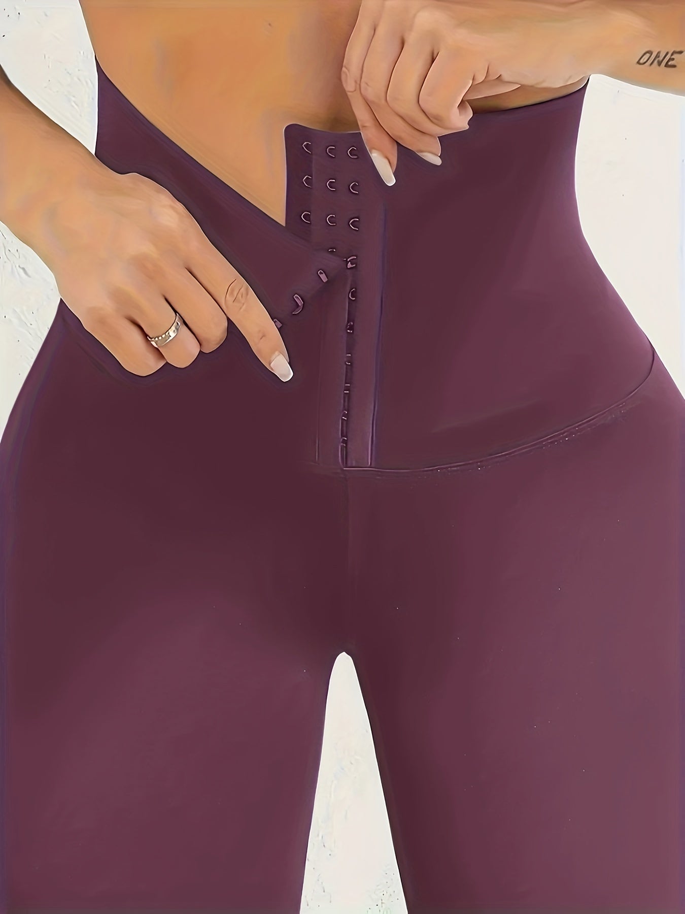 High-Waist Tummy Control Leggings | Butt Lifting, Double-Breasted Button Closure – Women's Shapewear