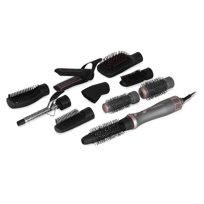 Carmen Experta 10 in 1 Hot Air Styling Brush Grey with Pink