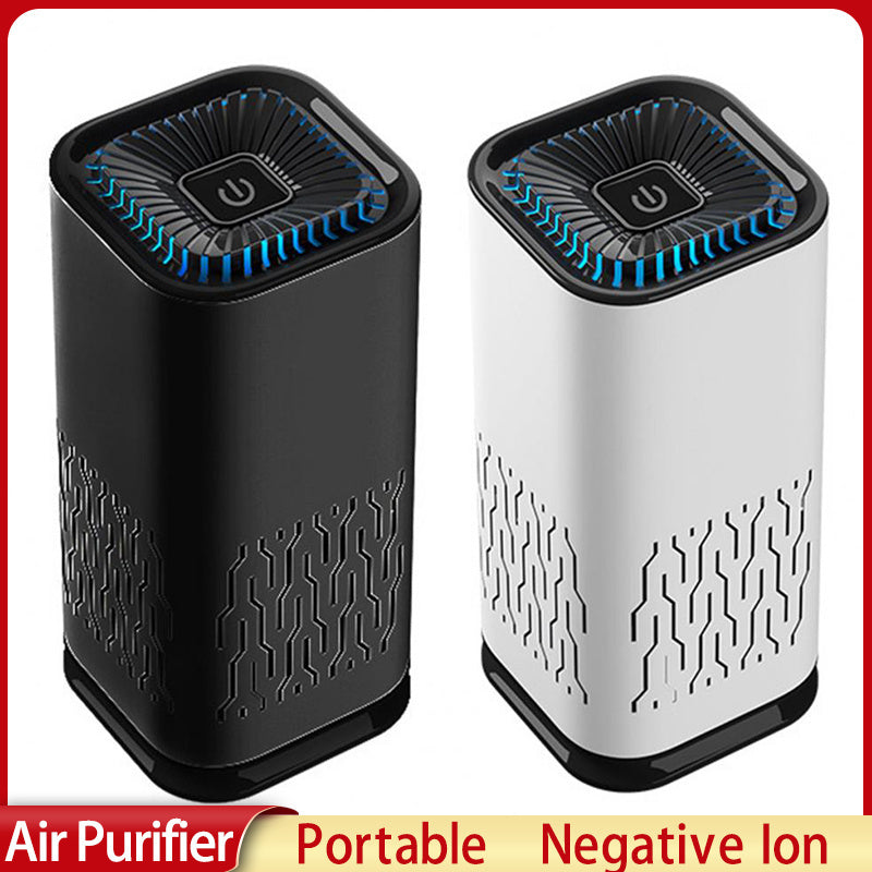 Portable Car Air Purifier - Negative Ion Generator | Remove Smoke, Dust & Odors for Home & Car