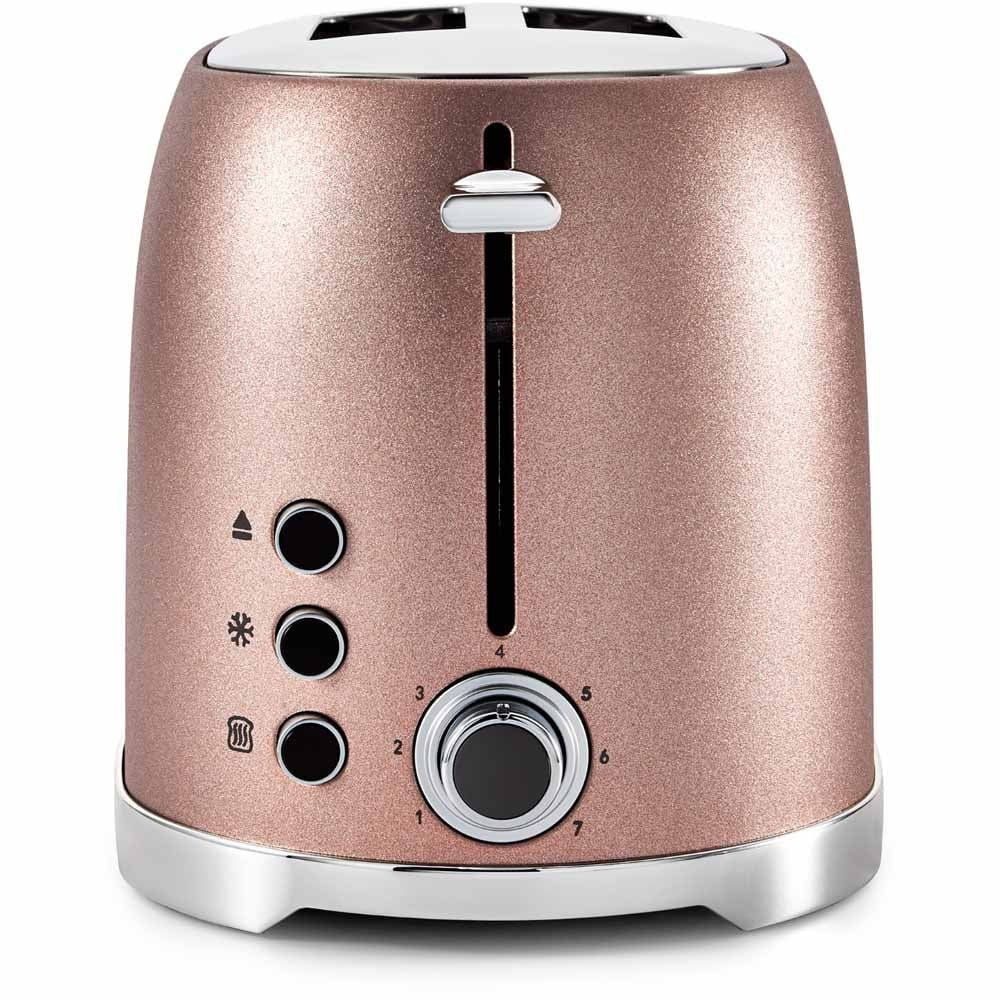 Tower Glitz 2 Slice Blush Pink Toaster UK Plug