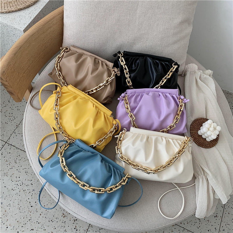 Thick Chain Cloud Portable Shoulder Underarm Bag