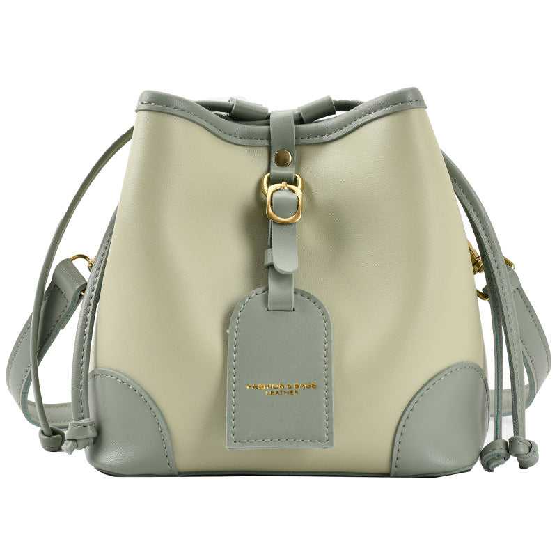 New Fashionable All-matching Simple Crossbody Fashionable One-shoulder Bucket Bag