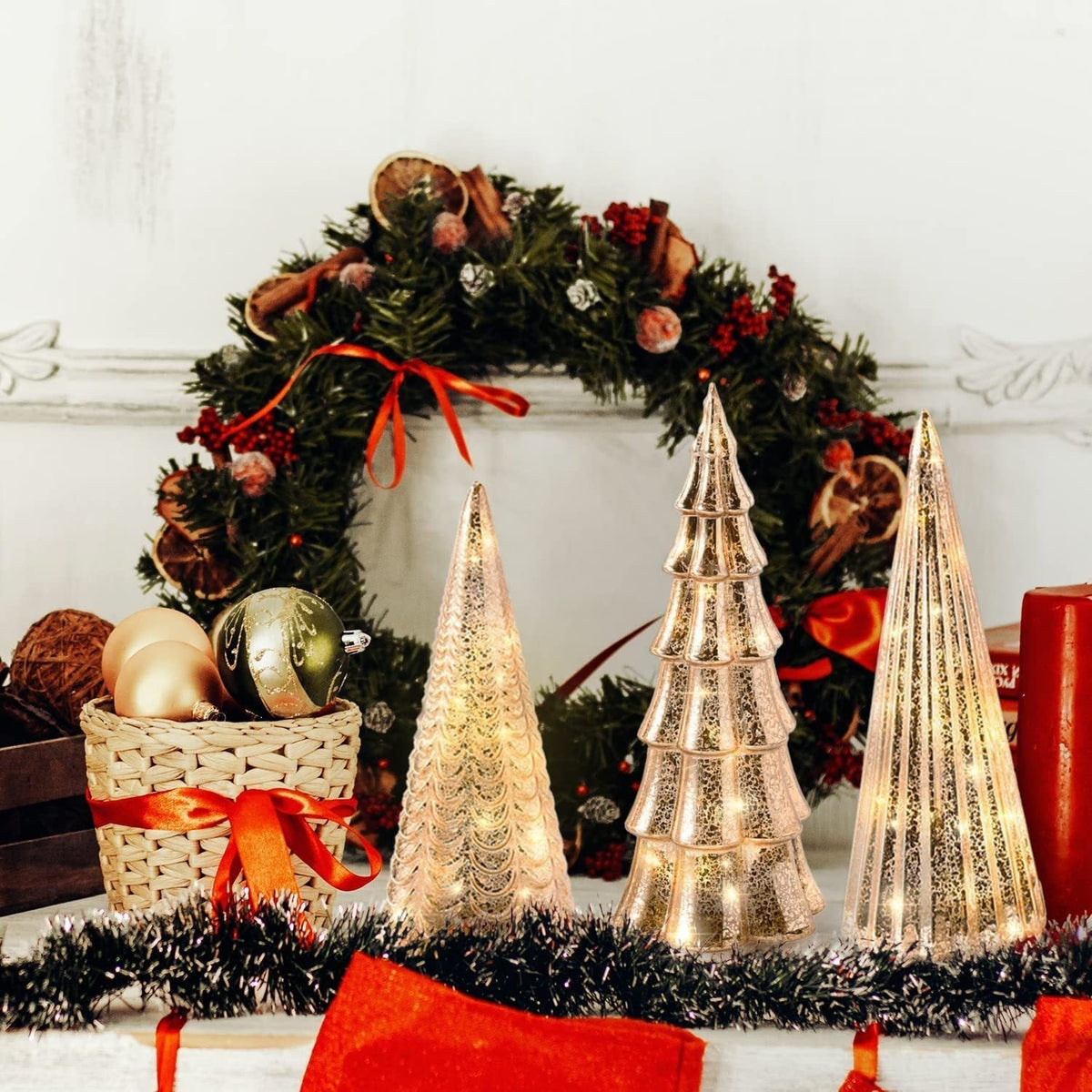 Christmas Tree Top LED Light Festive Ornament