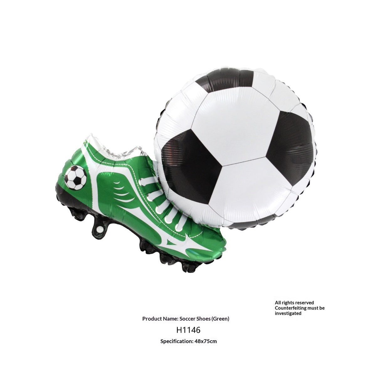 Large-sized Standing Soccer-themed Foil Balloons For Party Decorations