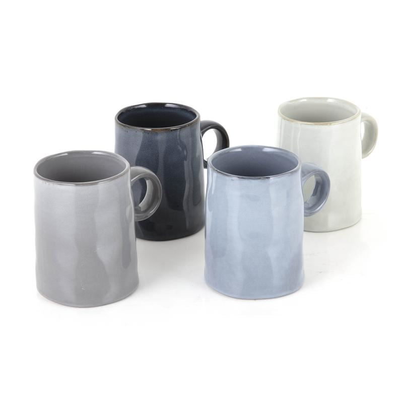 Tower Barbary & Oak Set Of 4 Relic Reactive Glaze Mugs