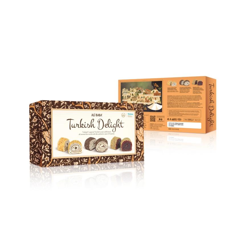 Ali Baba Assorted Luxury Turkish Delight Gift Box 350g