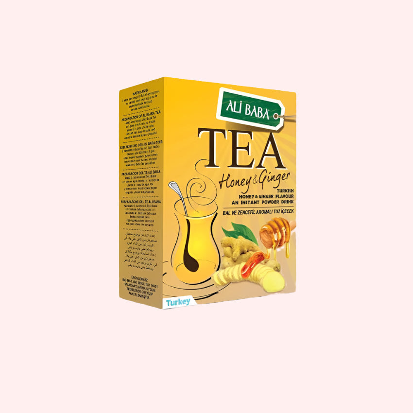 Ali Baba Turkish Honey & Ginger Flavored Instant Powder Drink Mix Box