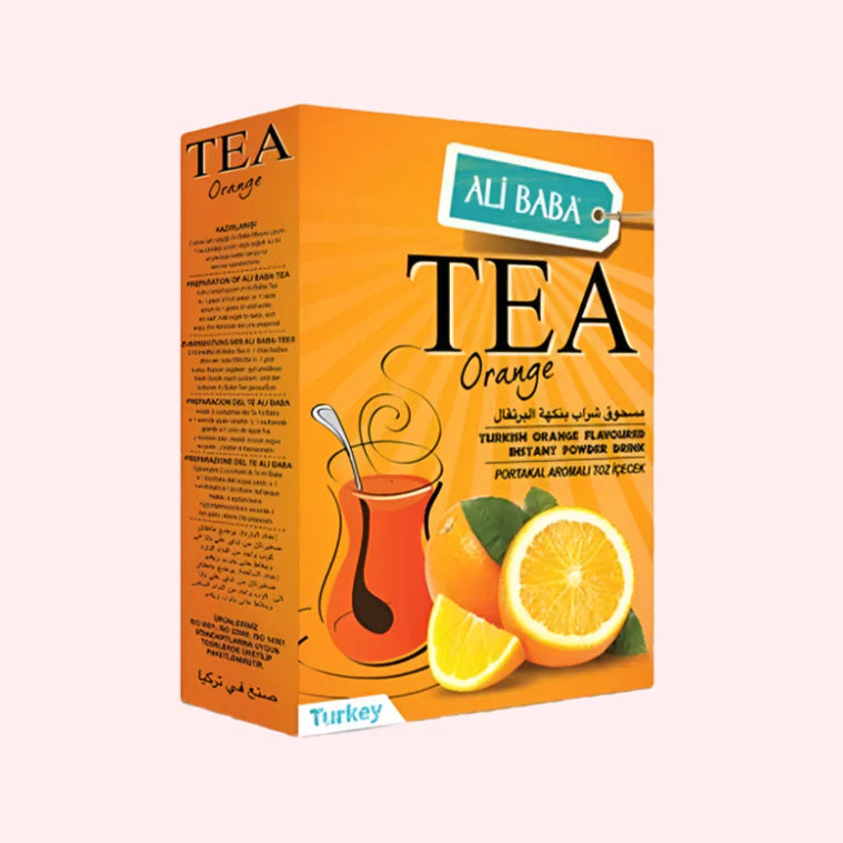 Ali Baba Turkish Orange Flavored Instant Powder Drink Mix Box