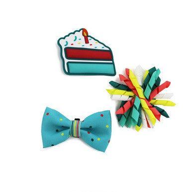 Ancol Its My Birthday Collar Accessories Blue - Case of 3