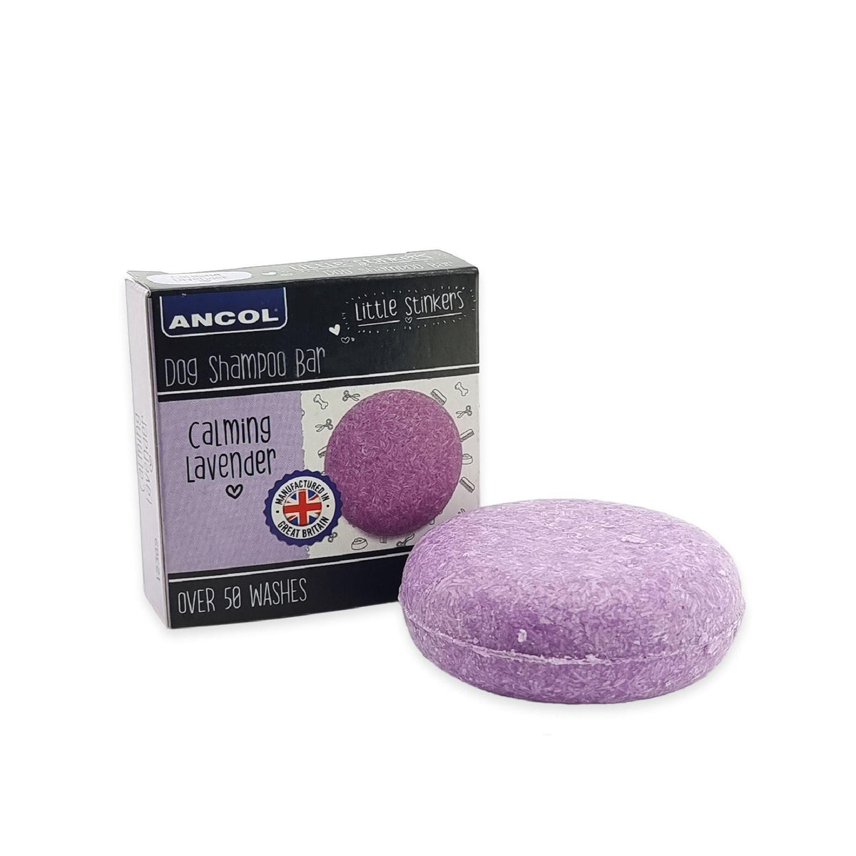 Ancol Little Stinker Dog Shampoo Bar Calming Lavender 50g - Case of 6