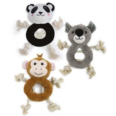 Ancol Ropey Koala, Monkey and Panda Made From - Case of 3