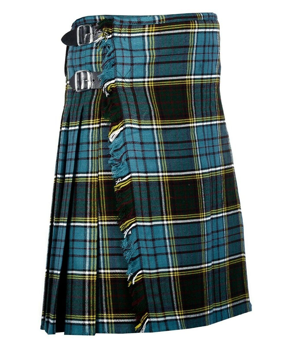 Anderson Tartan 8 Yard Handmade Traditional Heavy Weight Kilt 24" Drop
