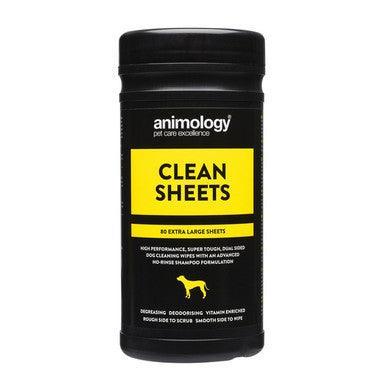 Animology Clean Sheets Dog and Cat Wipes, 100's - Case of 4