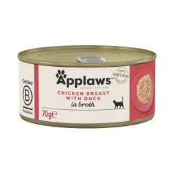 Applaws Cat Tin Chicken and Duck, 70g - Case of 24