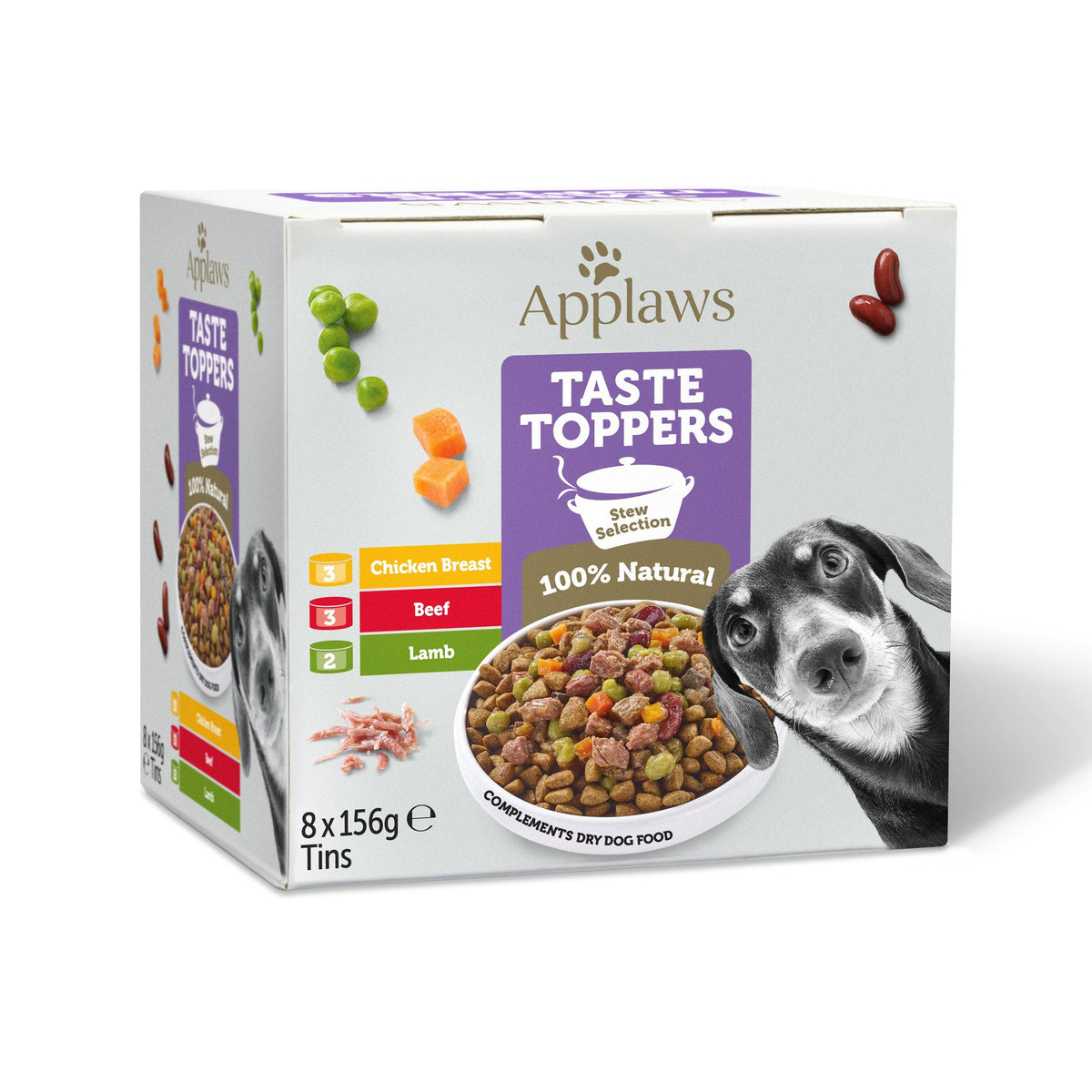 Applaws Dog Topper Stew Tin 8 x 156g - Case of 4