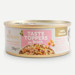 Applaws Taste Toppers Chicken Breast with Ham & Vegetables in Broth 156g