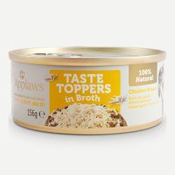 Applaws Taste Toppers Wet Dog Food Chicken in Broth Tin, 156g - Case of 12