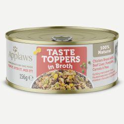 Applaws Taste Toppers Chicken Breast with Beef Liver & Vegetables in Broth 12 x 156g