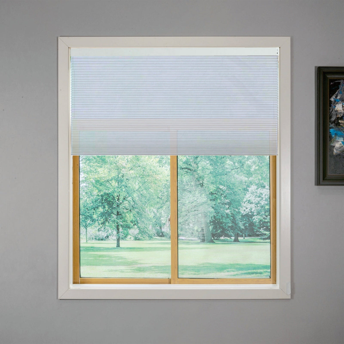 Equipped With A 15 Channel Remote Control And Solar Charging Panel, Electric Fully Blackout Honeycomb Curtain, Intelligent Silent Remote Control Curtain Detachable Lithium Battery