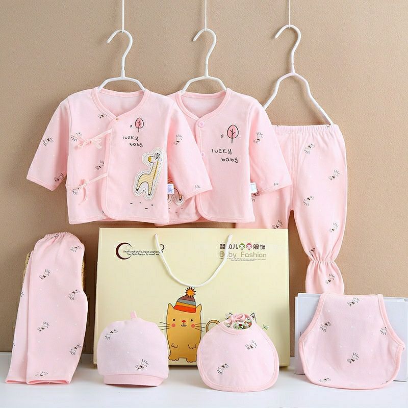 Pure Cotton Baby Clothes Spring And Autumn Summer Children Gift Box Set